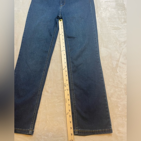 Jones New York Lexington Straight Jeans Women’s Size 8P Petite Stretch Denim - Picture 7 of 7